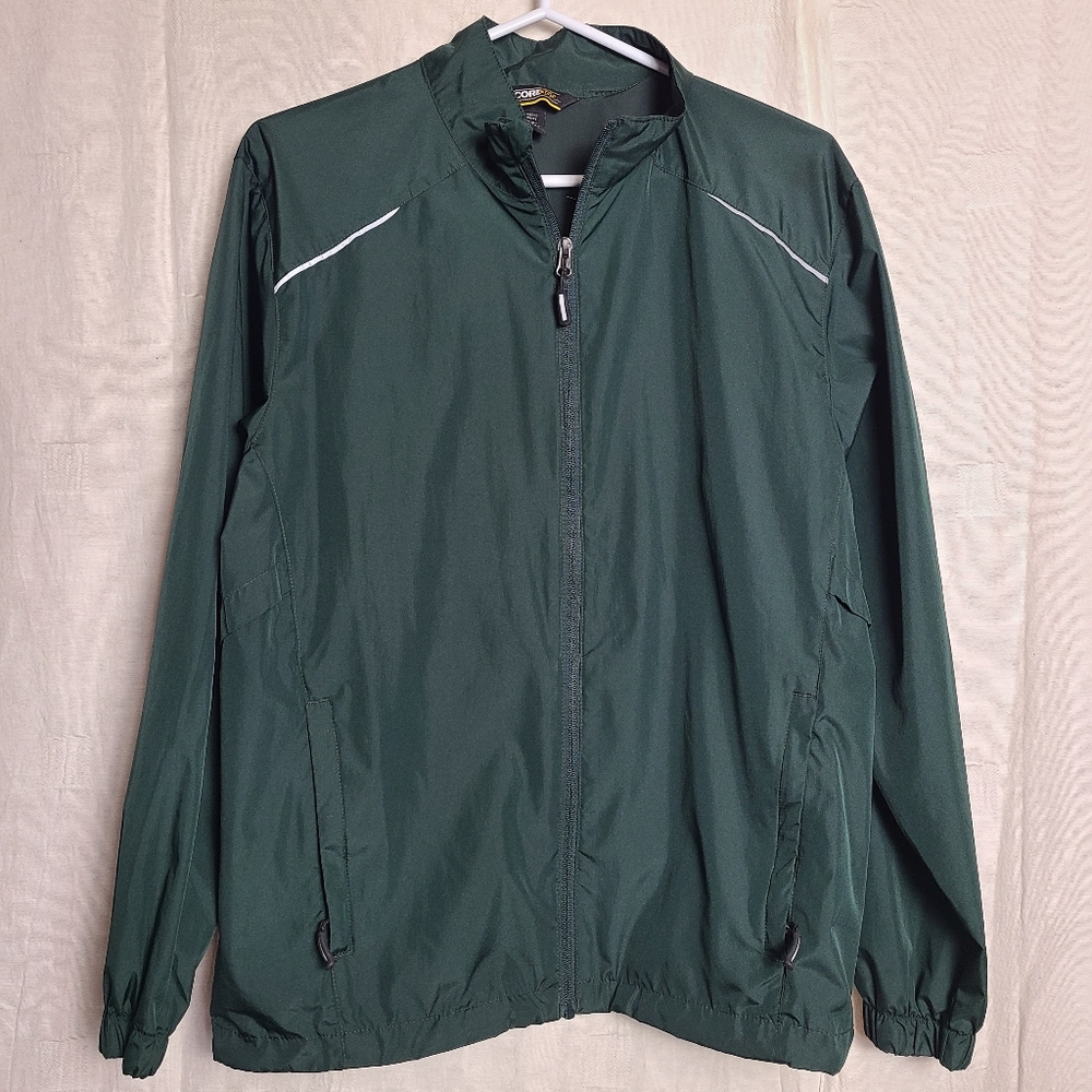 Core 365 Men's Ash City Forest Green Unlined Lightweight Windbreaker Jacket